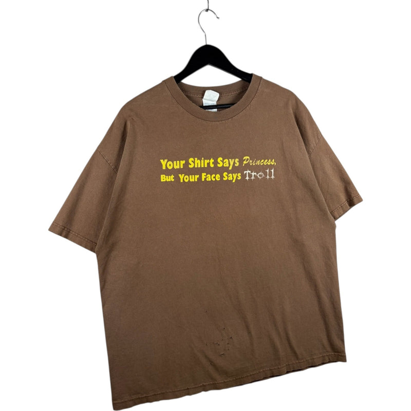 Vintage Humor Print T-Shirt