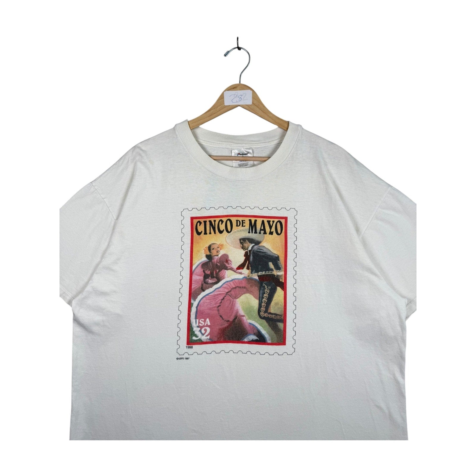 Vintage Cinco de Mayo USA Stamp T-Shirt