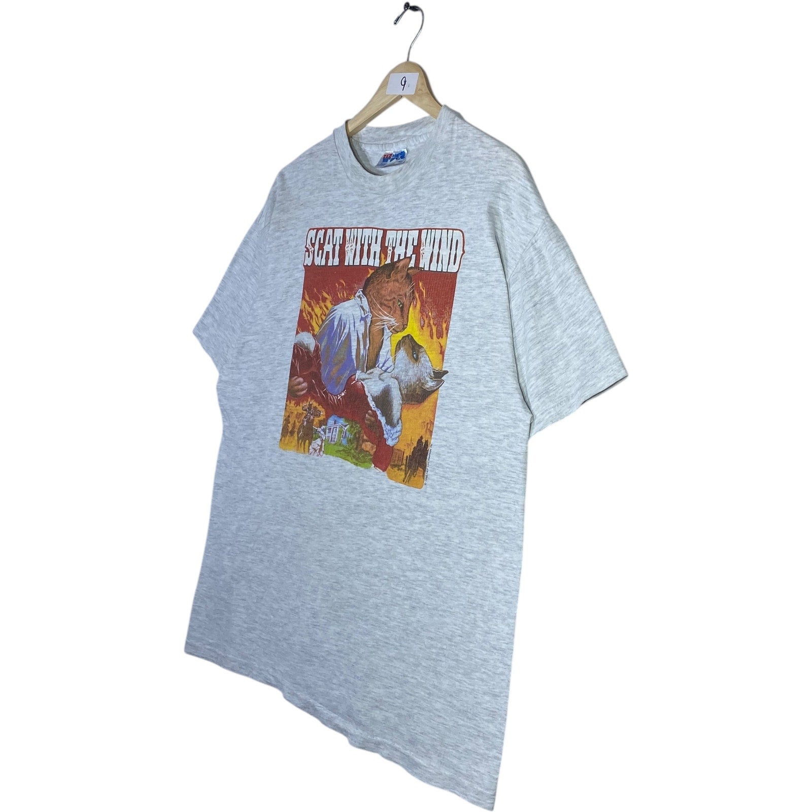 Vintage Scat With The Wind Graphic Print T-Shirt