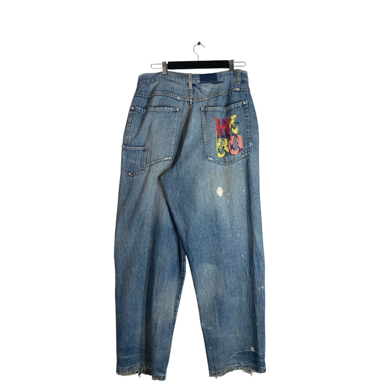 Vintage Makaveli Tupac Shakur Jeans 90s 34x31