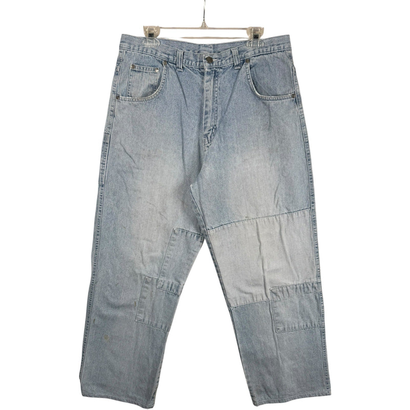 Vintage Naika Patchwork Carpenter Denim Pants 35