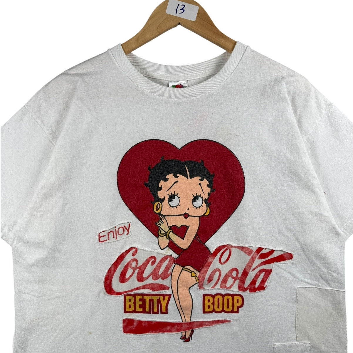 Vintage Coca-Cola x Betty Boop Patchwork 90s T-Shirt