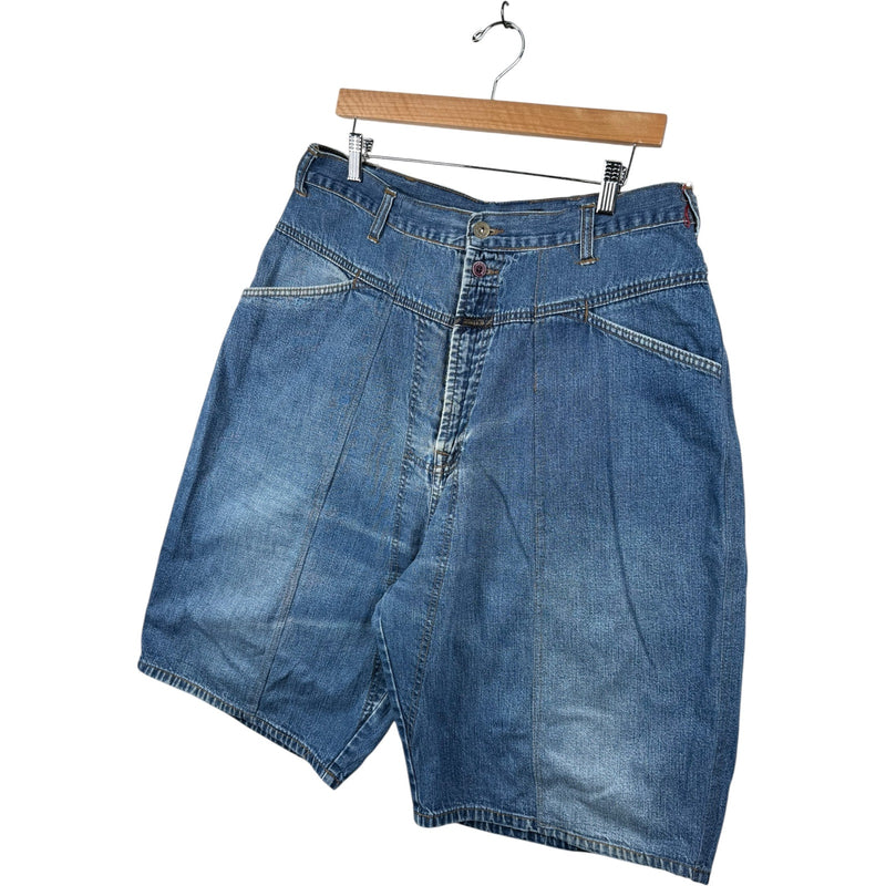 Vintage Brand X Loose Fit Utility Denim Shorts 34