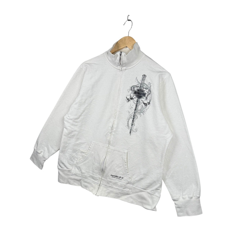 Vintage Harley Davidson Sword & Skull Zip Up Sweatshirt