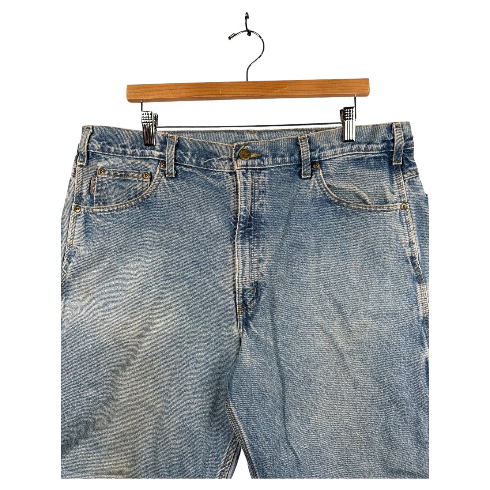 Vintage Carhartt Utility Pockets Denim Shorts 38