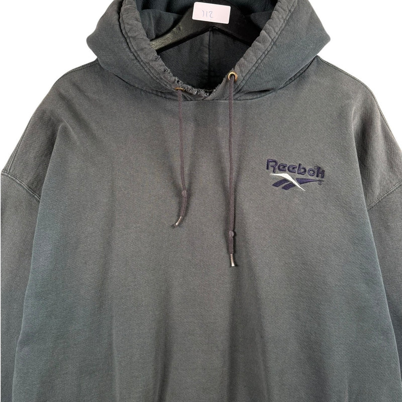Vintage Reebok Embroidered Chest Logo Hoodie