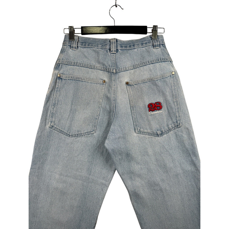 Vintage Here&There Wide Leg Denim Jeans 28