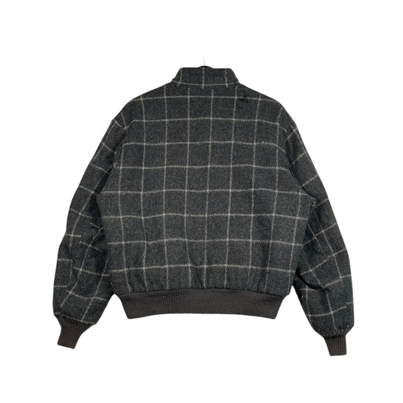 Vintage The Fox Collection Plaid Bomber Jacket