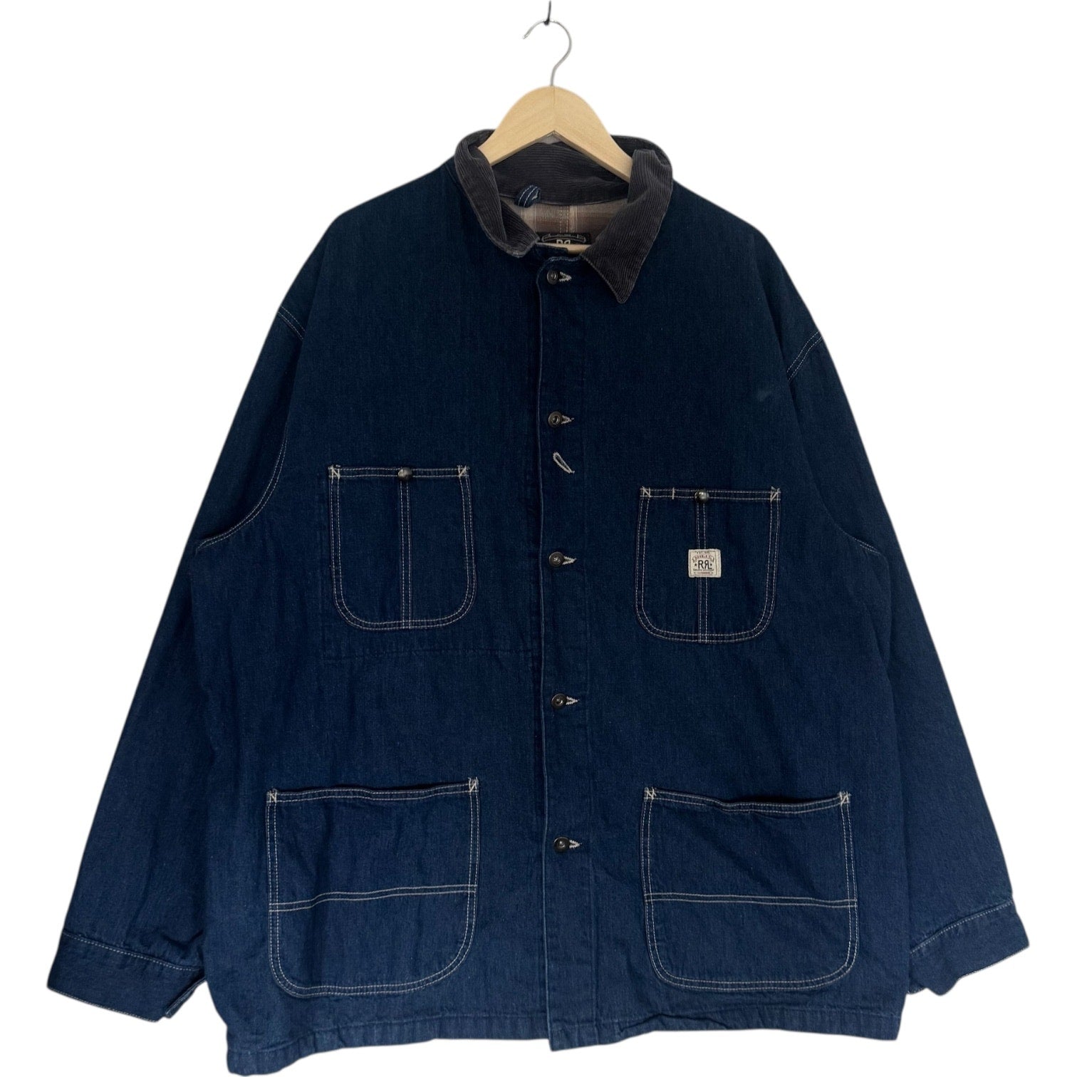 Vintage Double RL Ralph Lauren Denim Chore Coat