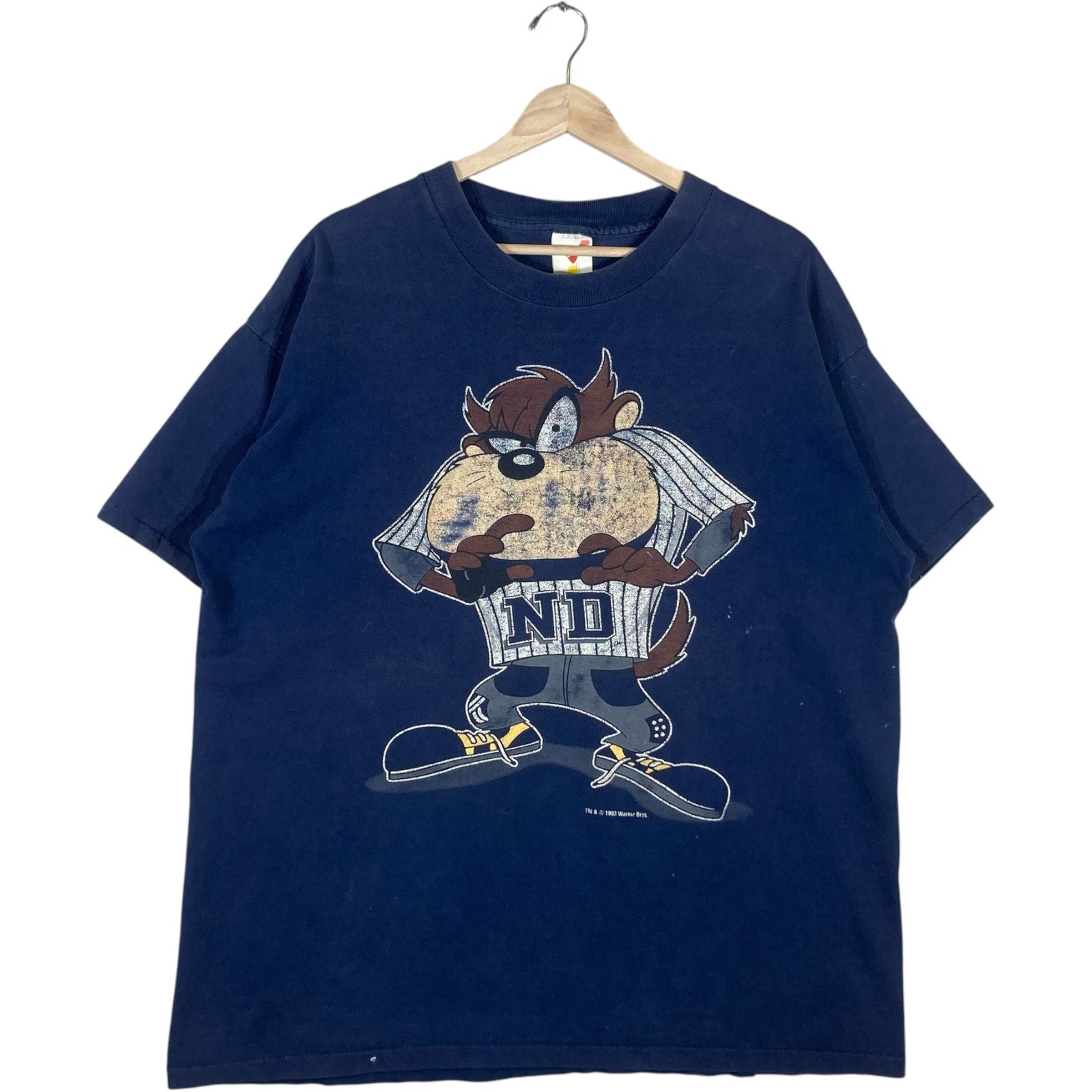 Vintage University Of Notre Dame Looney Tunes Tee