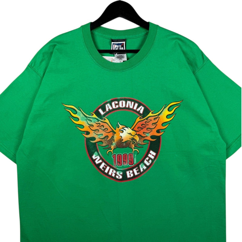 Vintage Laconia Weirs Beach Motorcycle 90s T-Shirt