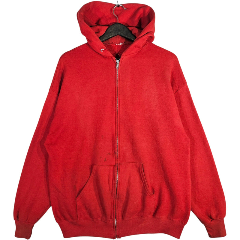 Vintage Full Zip Blank Hoodie