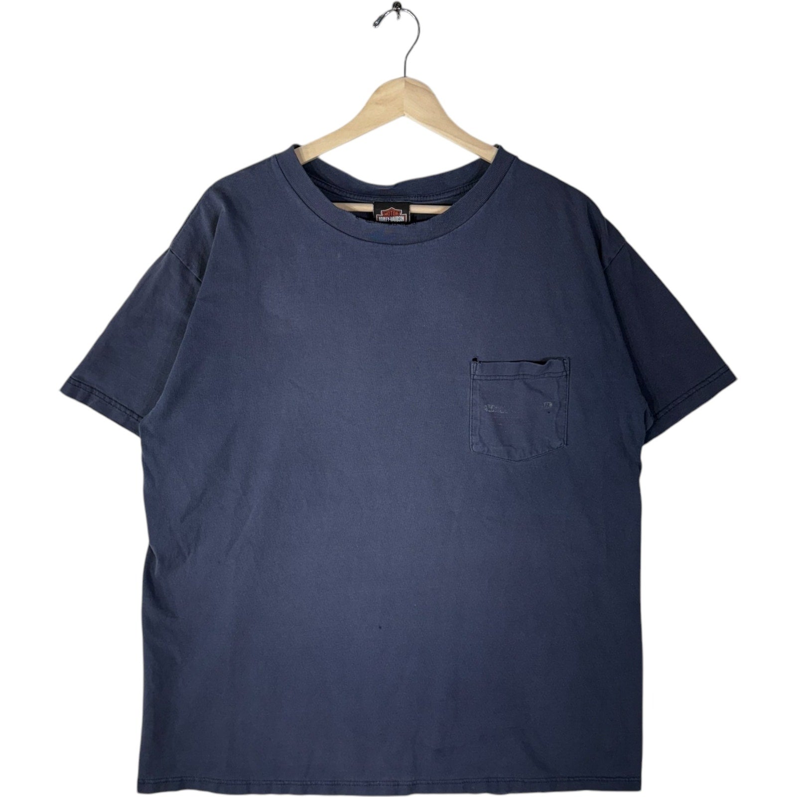 Vintage Harley Davidson Classic Motorcycles Pocket Tee