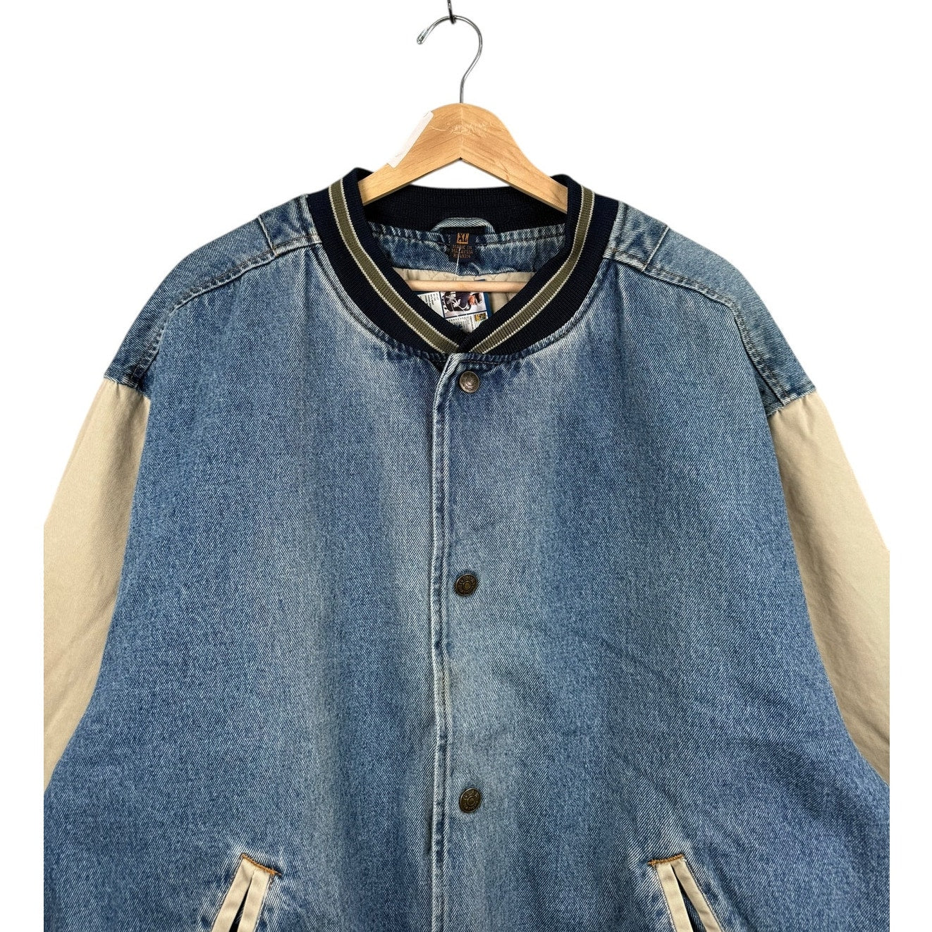 Vintage American Flag Denim Jacket