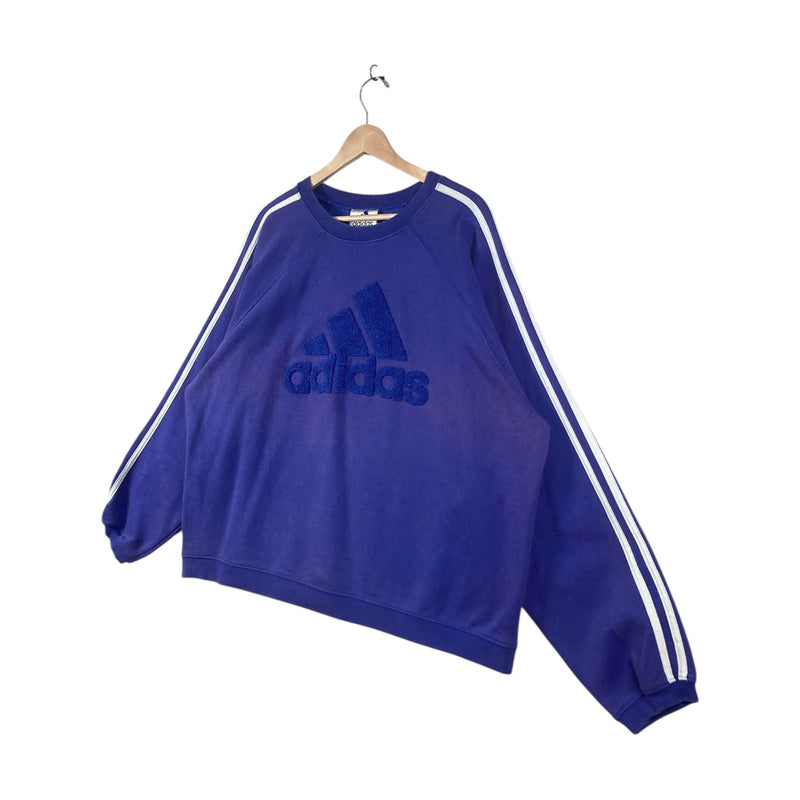 Vintage Adidas Trefoil Logo 3-Stripes Crewneck