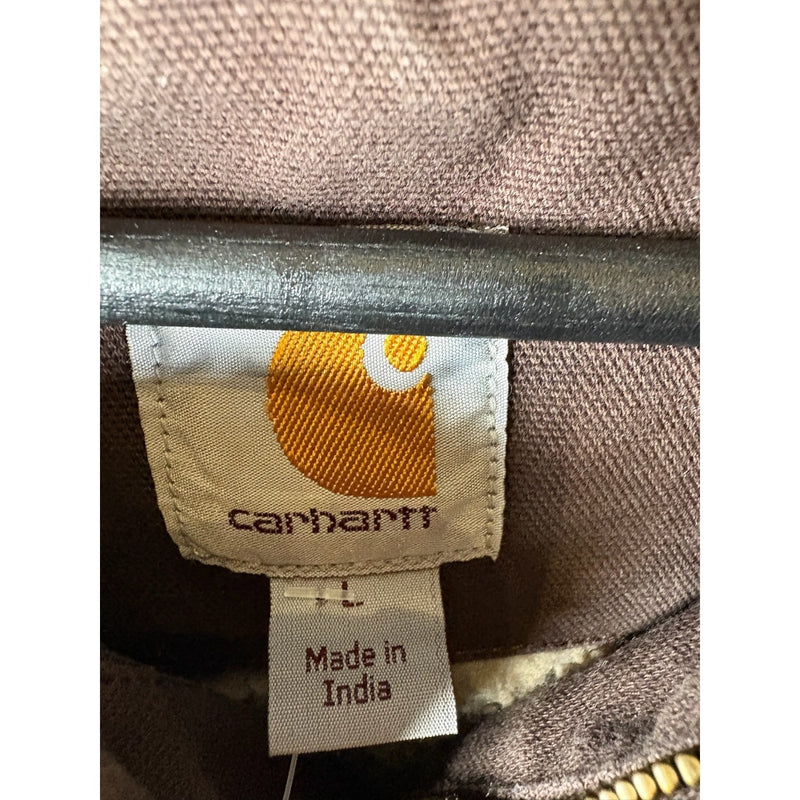 Vintage Carhartt Sherpa Lined Hooded Workwear Jacket