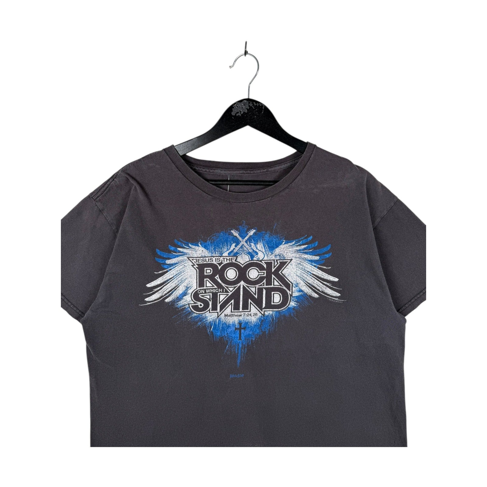 Vintage Christian “Jesus the Rock On Which I Stand” Wings T-Shirt