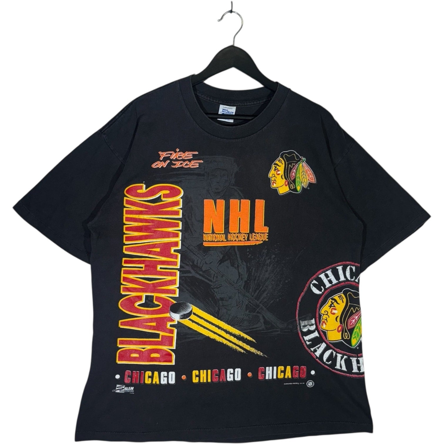 Vintage Chicago Blackhawks AOP Tee