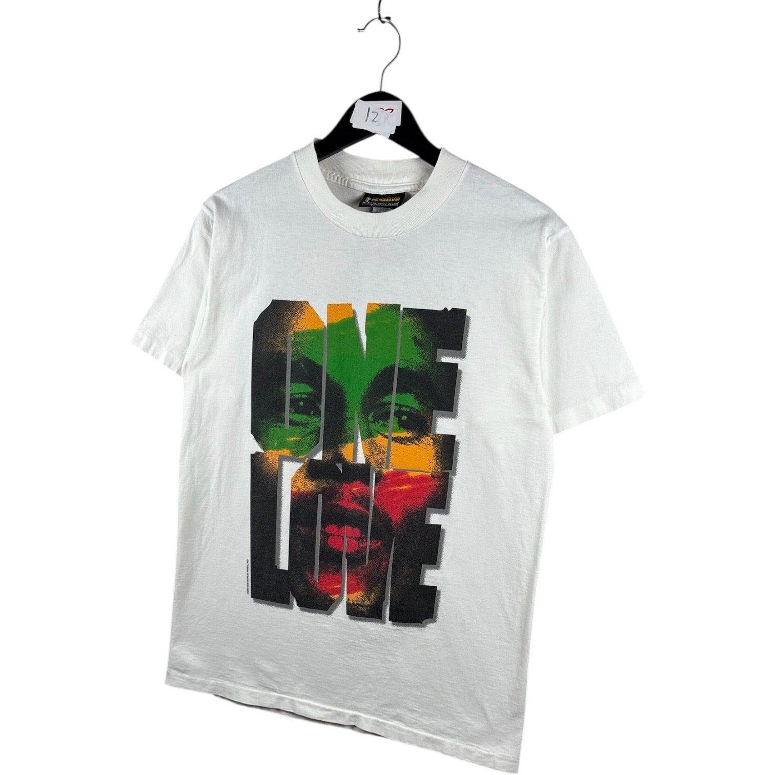 Vintage Bob Marley One Love Graphic Print T-Shirt