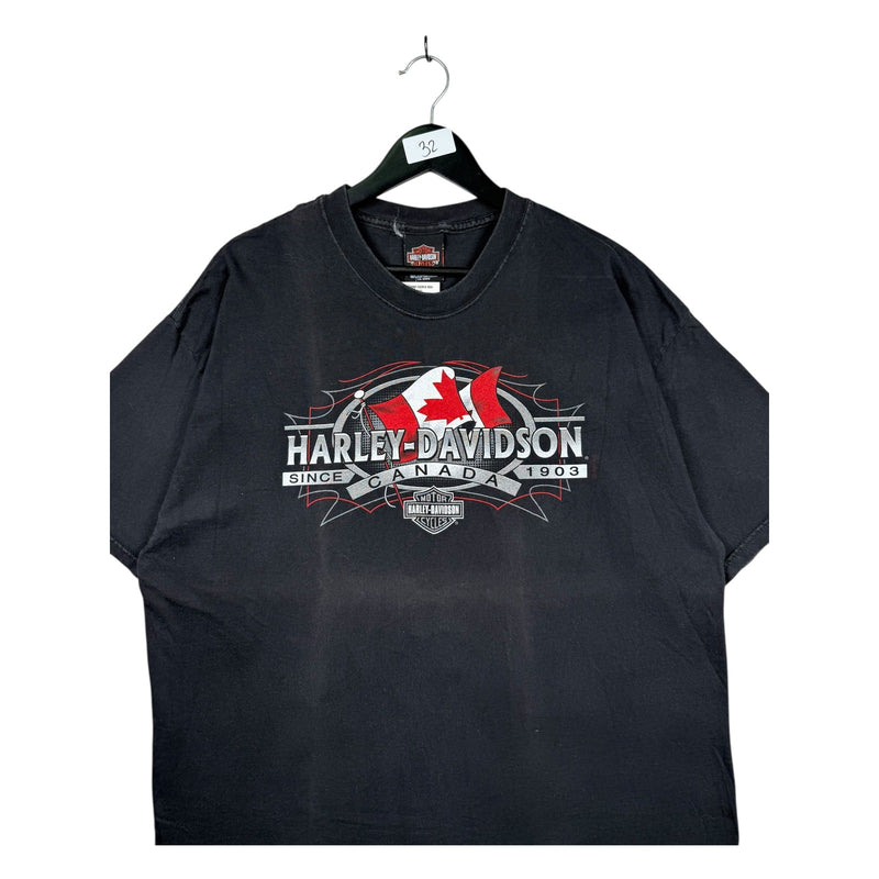 Vintage Harley Davidson Motorcycles Kitchener Canada T-Shirt