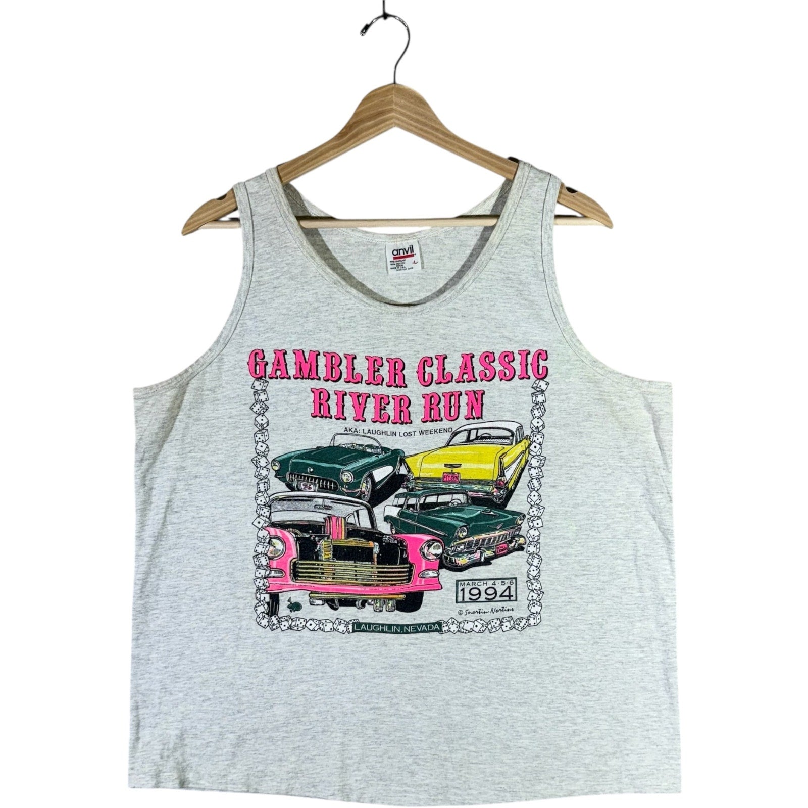 Vintage Gambler Classic River Run Tank Top 90s
