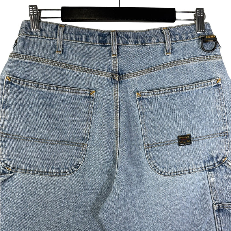 Vintage Polo Jeans Company Ralph Lauren Carpenter Denim Shorts 32
