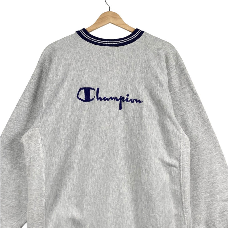 Vintage Champion Reverse Weave Logo Fleece Crewneck