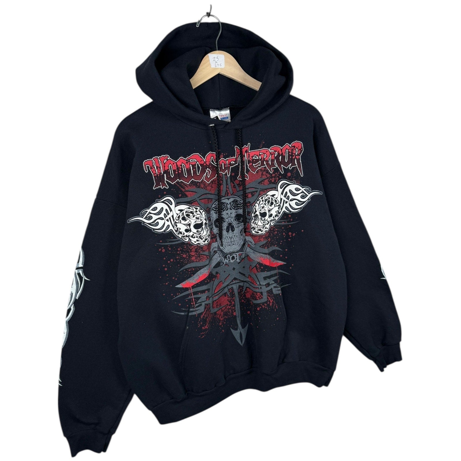 Vintage Woods of Terror Skulls & Tribal Hoodie