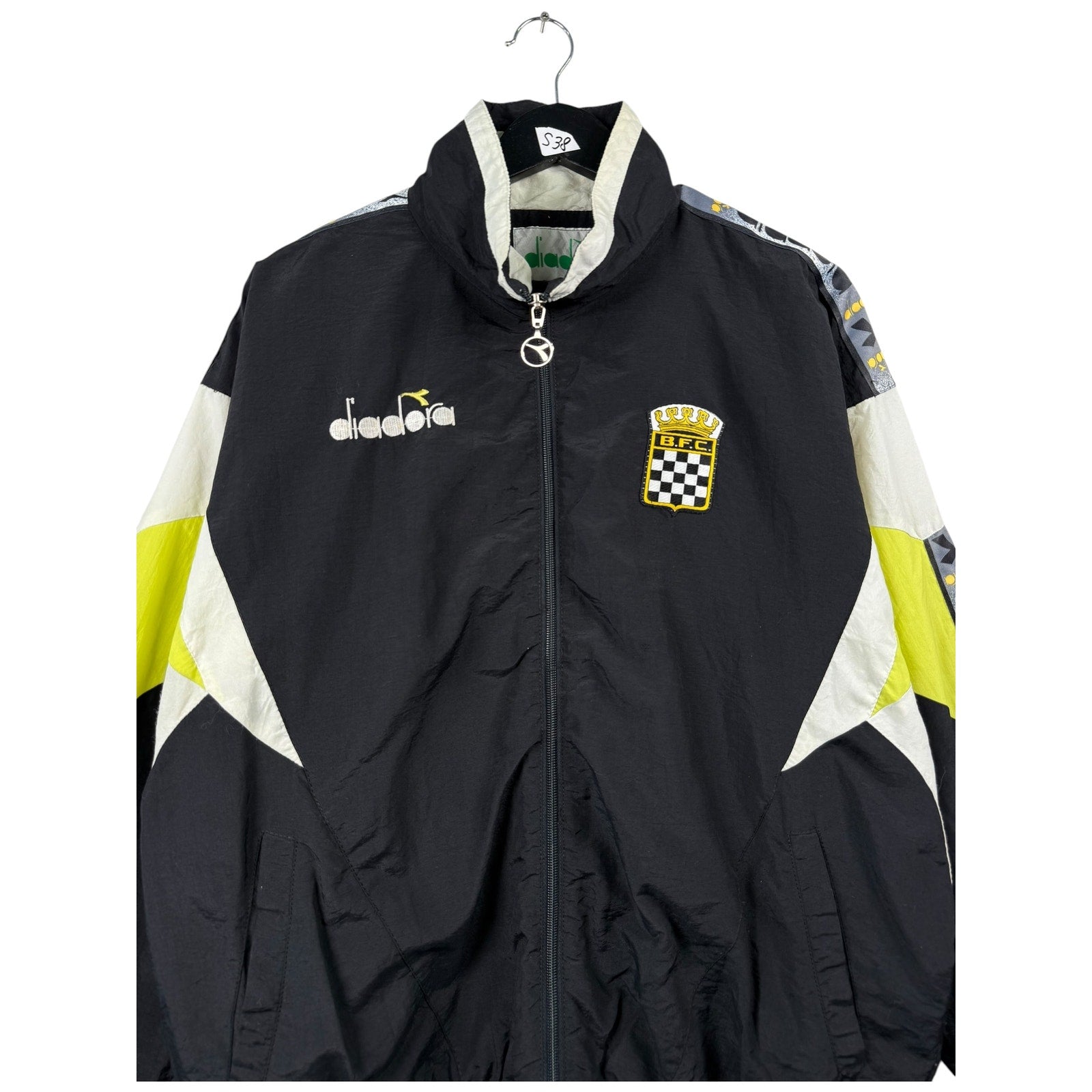 Vintage Diadora B.F.C. Soccer Windbreaker 90s