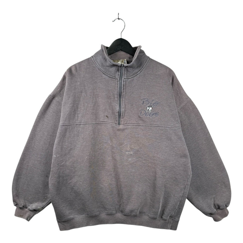 Vintage Big Dogs 1/4 Zip Pullover Sweatshirt