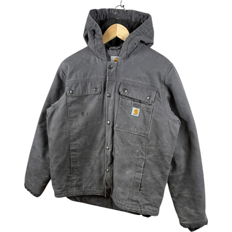 Vintage Carhartt Sherpa Lined Hooded Workwear Jacket