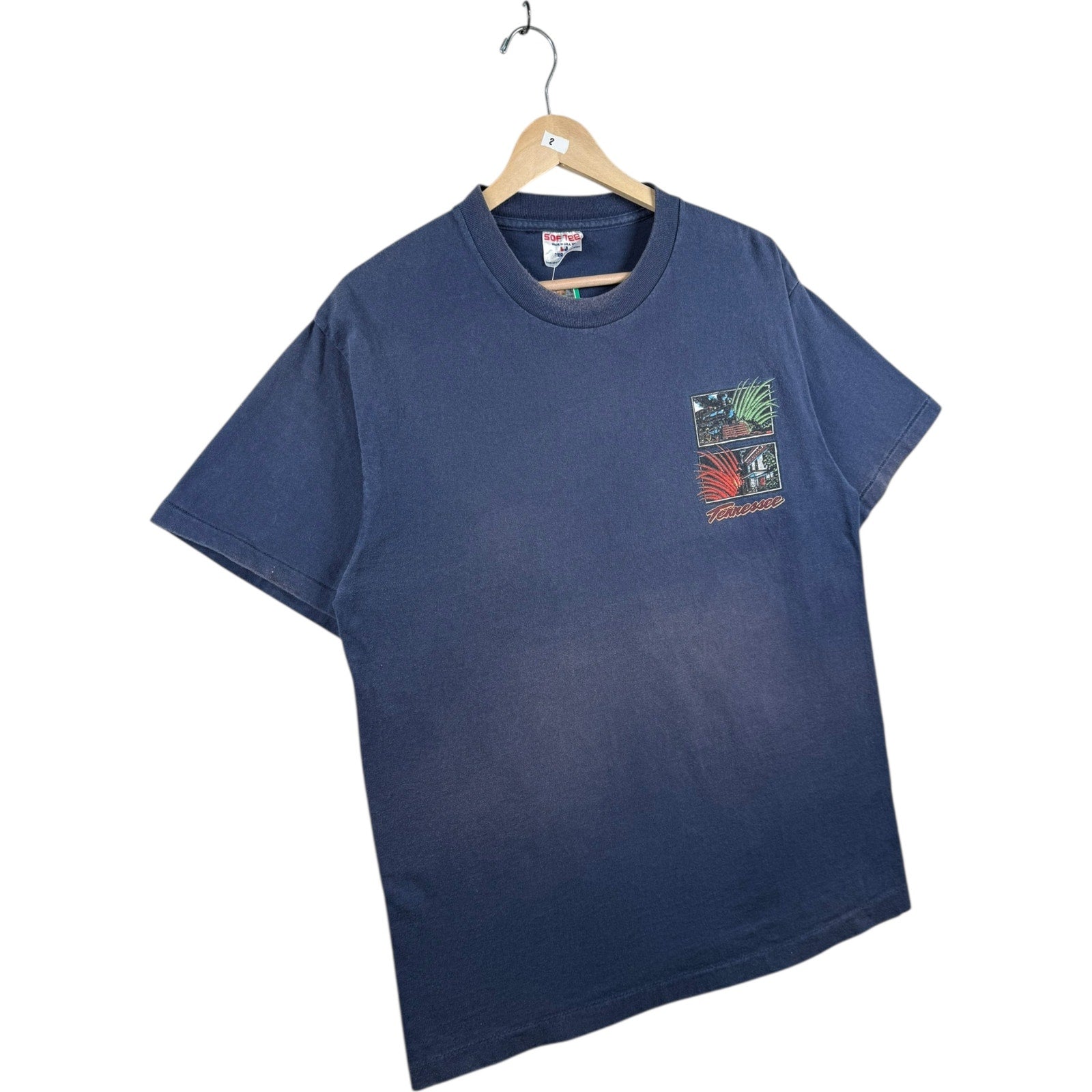 Vintage Tennessee Train House Graphic T-Shirt