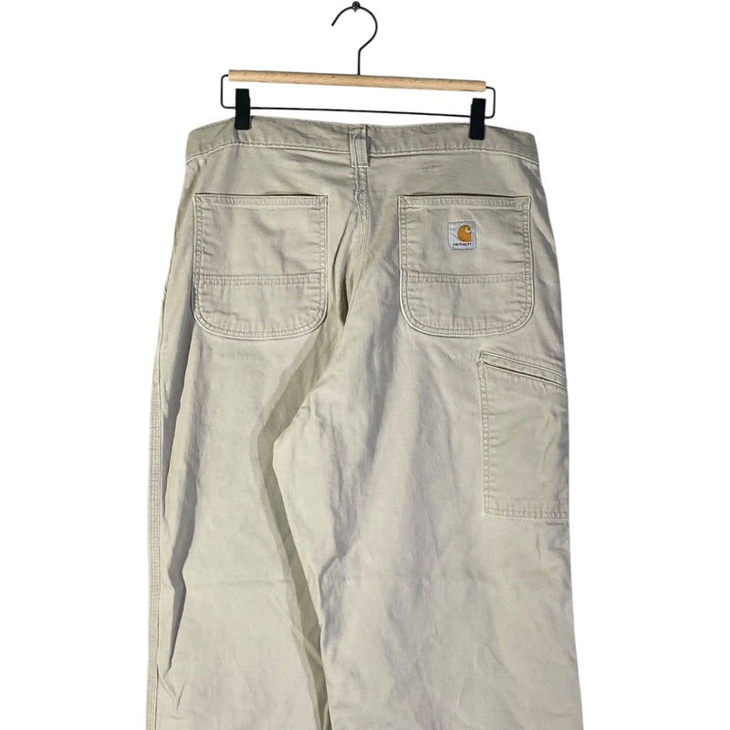 Vintage Carhartt Relaxed Rigby Canvas Work Pants 46x30