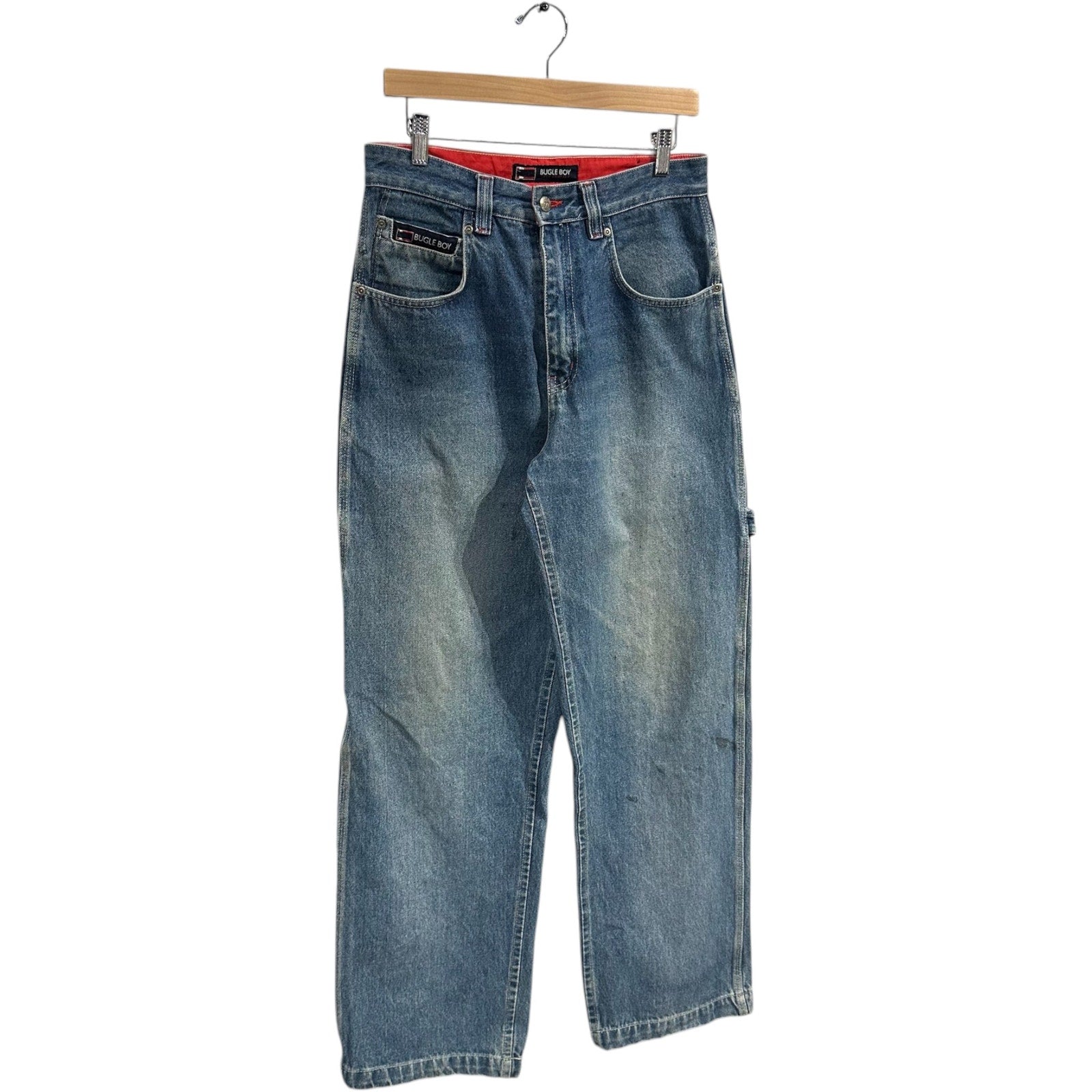 Vintage Bugle Boy Denim Carpenter Pants 30 x 32