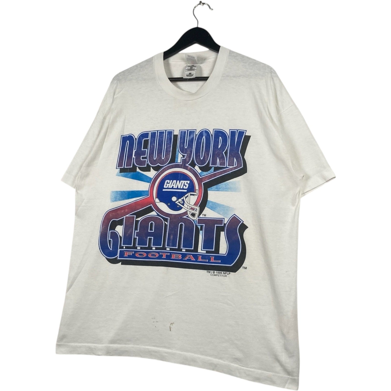 Vintage New York Giants Football Spellout NFL Tee 1995
