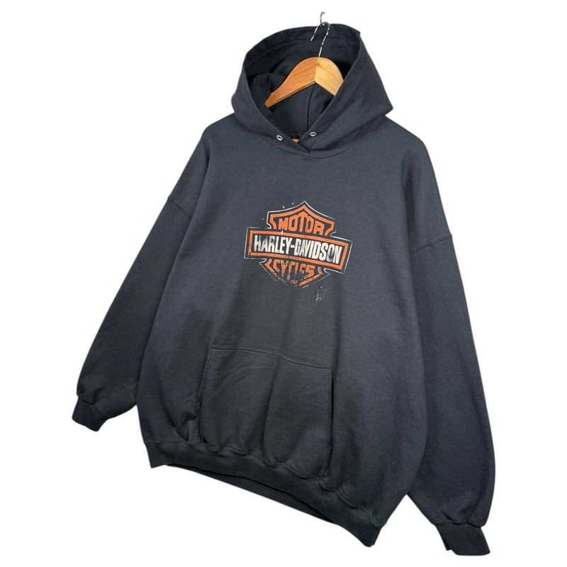 Vintage Harley Davidson Logo Graphic Hoodie