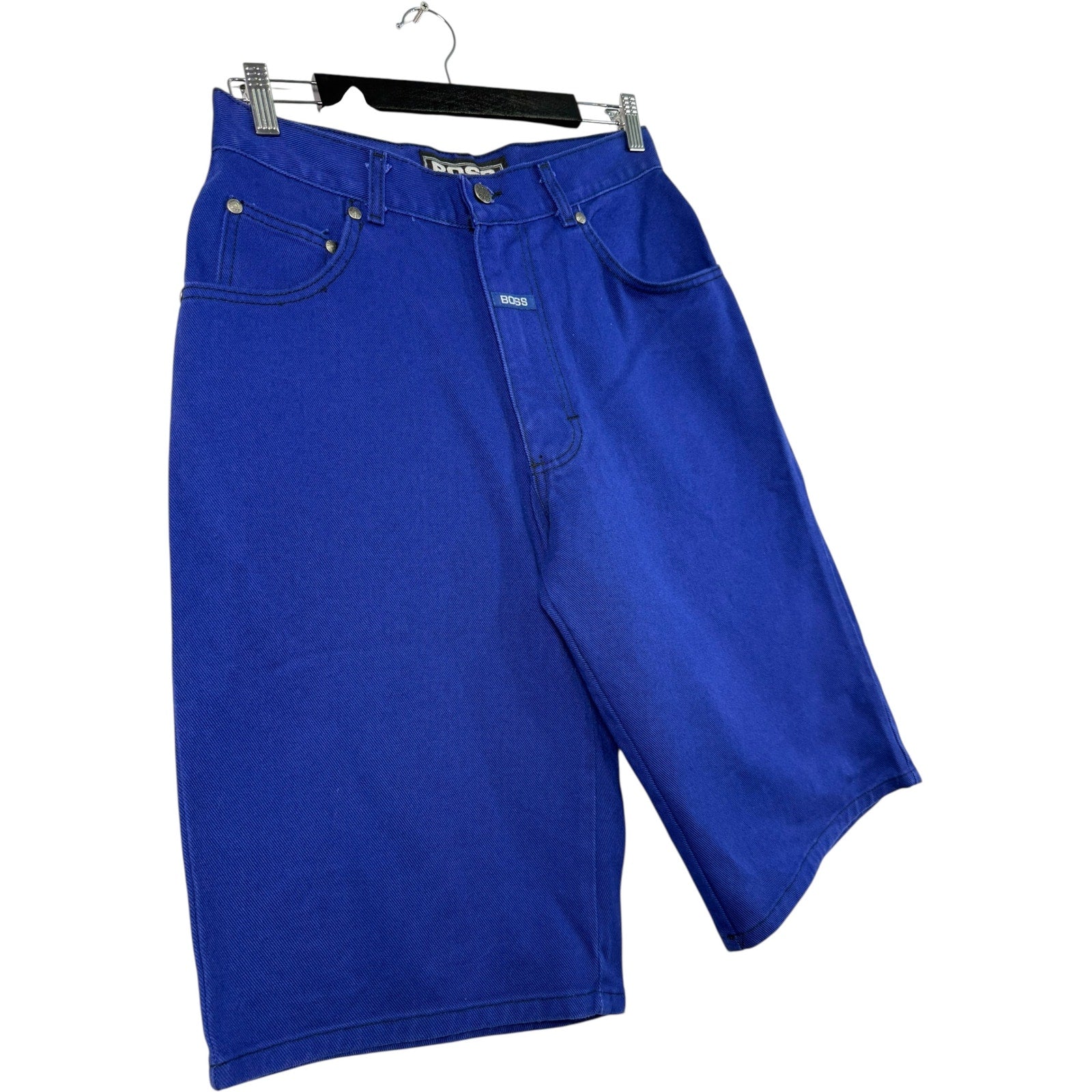 Vintage BOSS Embroidered Denim Shorts 30 x 13