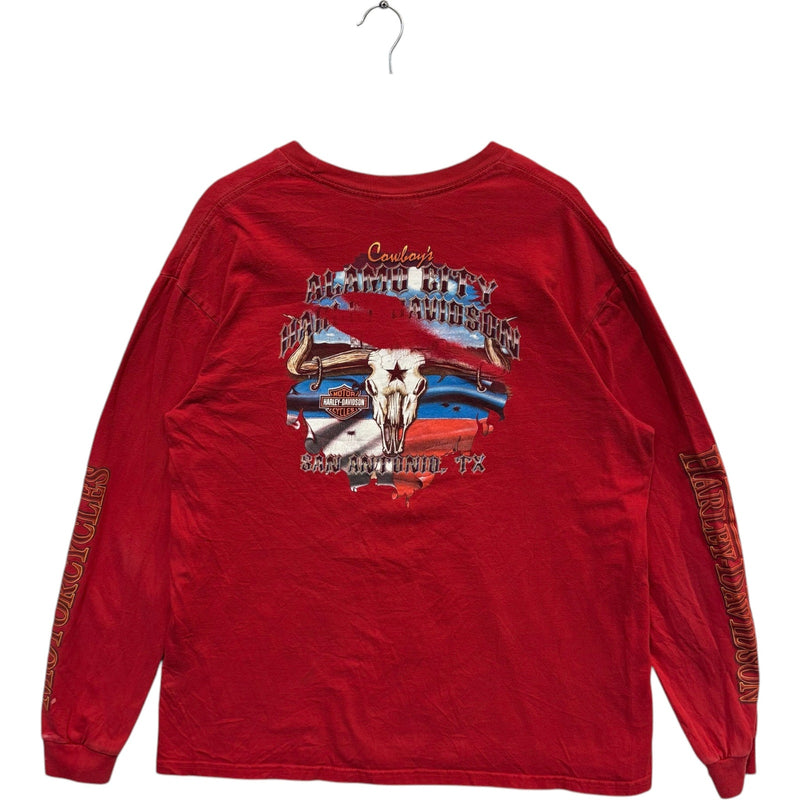 Vintage Alamo City Harley Davidson Long Sleeve