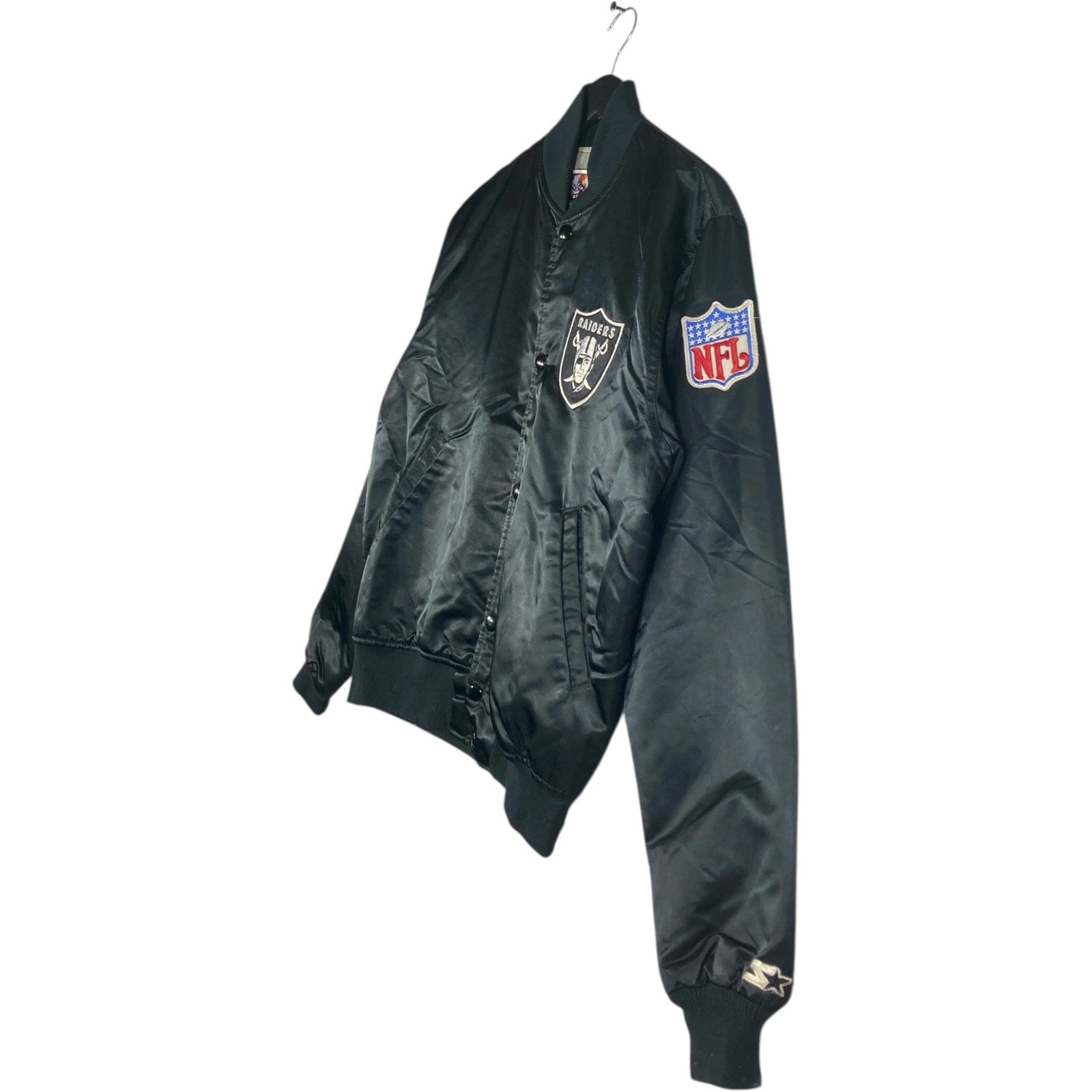 Vintage Starter Embroidered Oakland Raiders Bomber Jacket