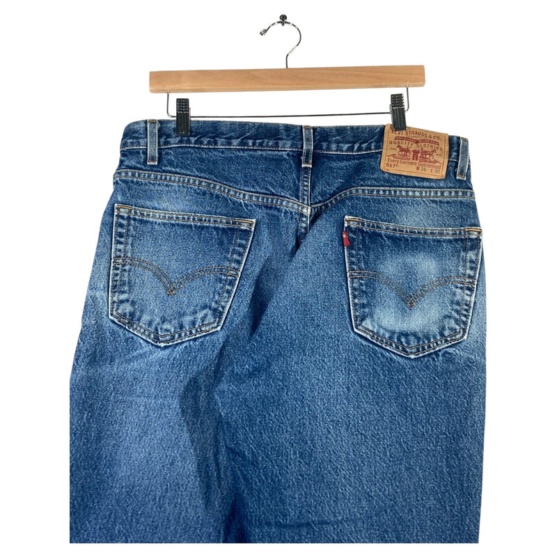 Vintage Levi's 517 Regular Bermuda Denim Shorts 36