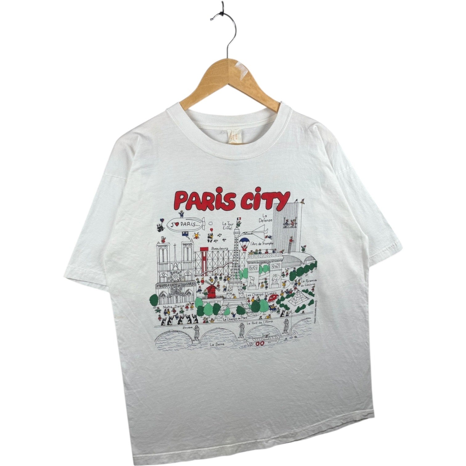 Vintage Paris City Graphic T-Shirt