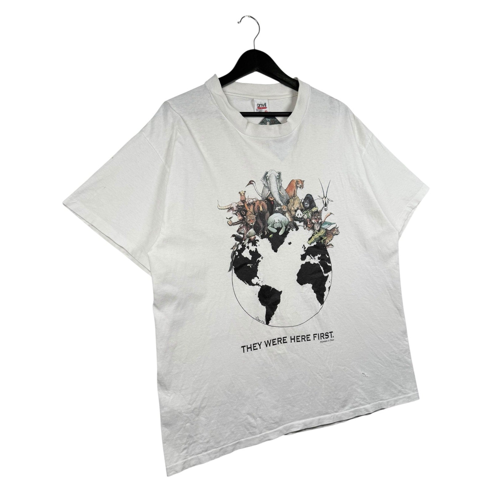 Vintage Anvil Human-i-Tees Animals T-Shirt