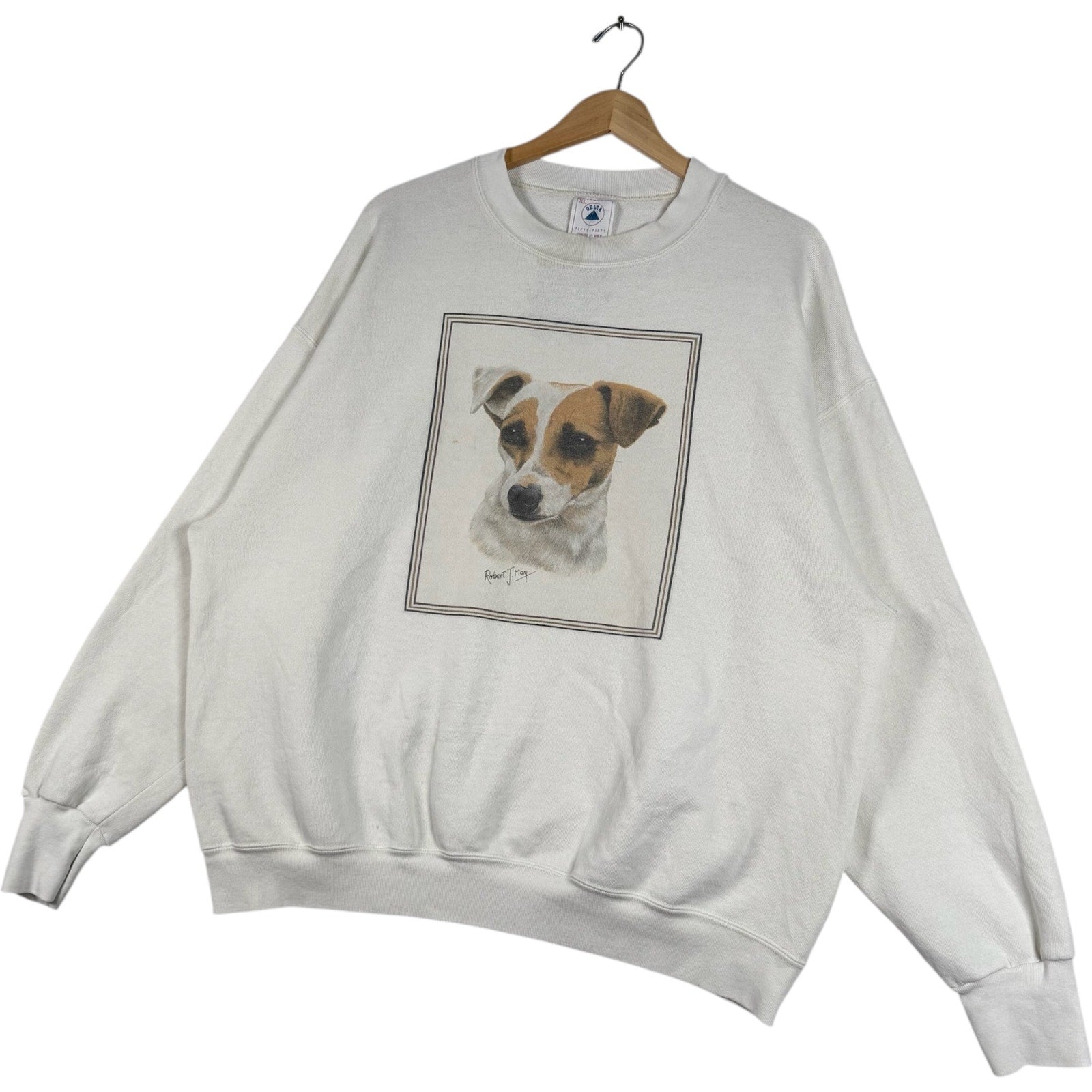 Vintage Jack Russell Terrier Picture Pullover Crewneck