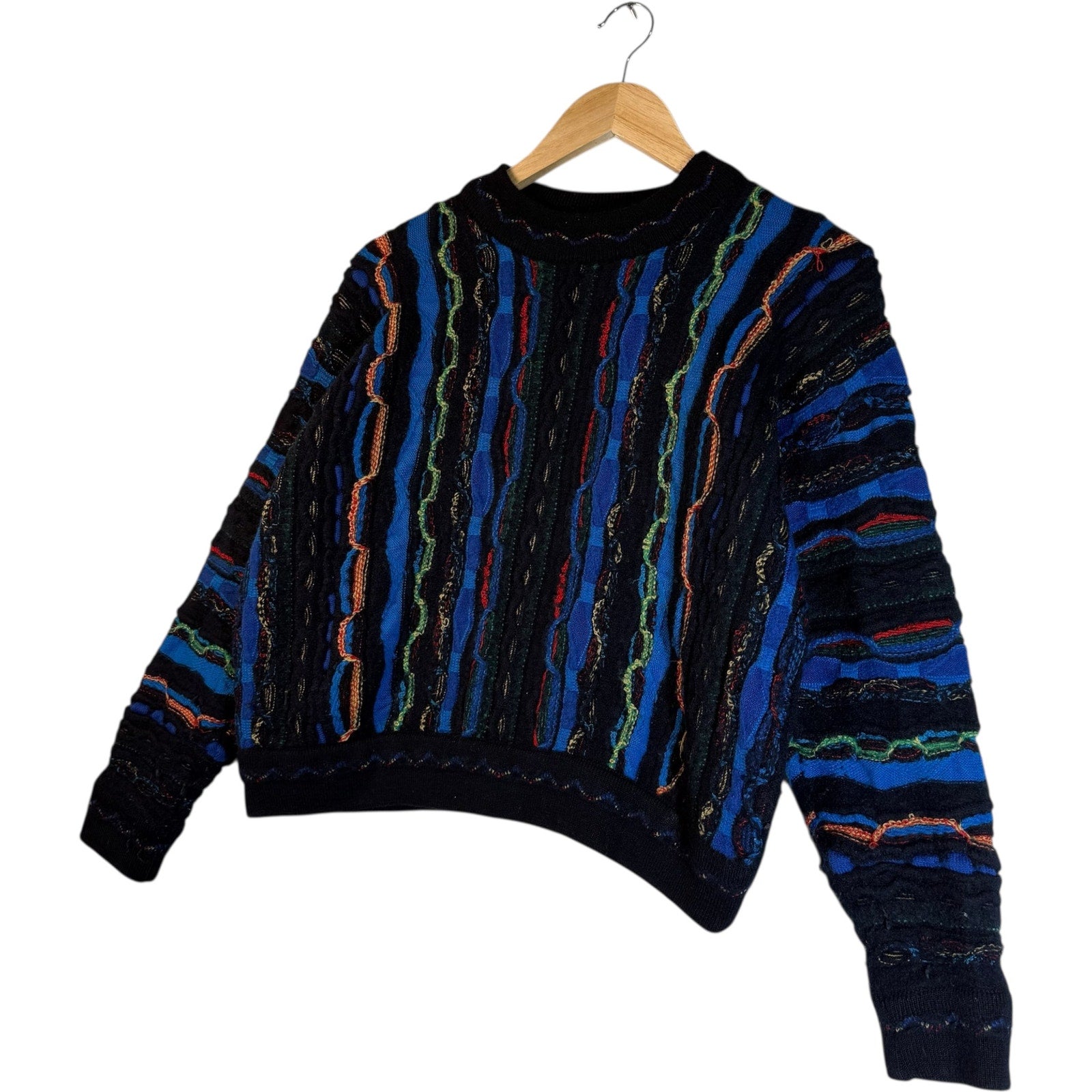 Vintage COOGI 3D Ribbon Knit Sweater