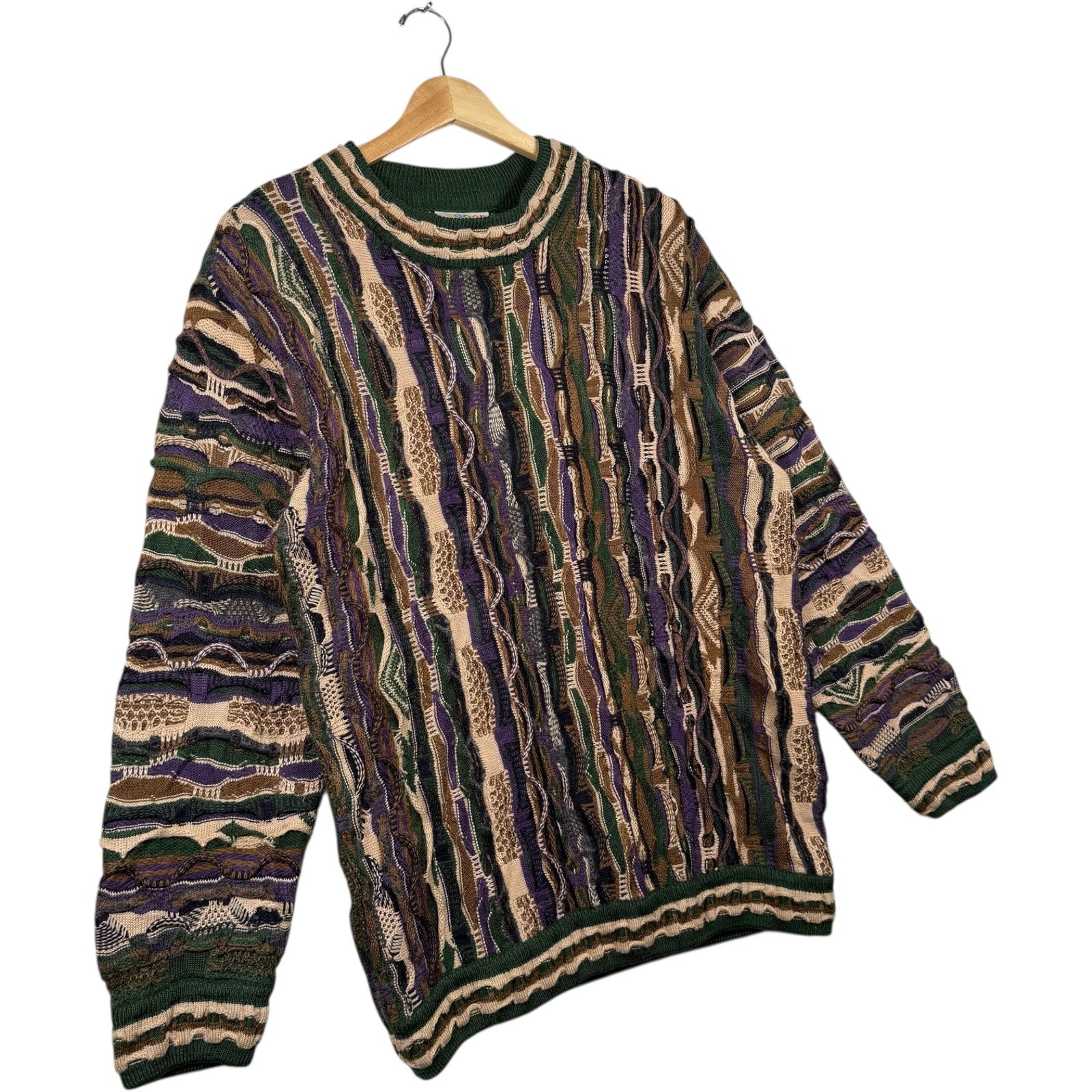 Vintage Coogi 3D Knit Textured Sweater