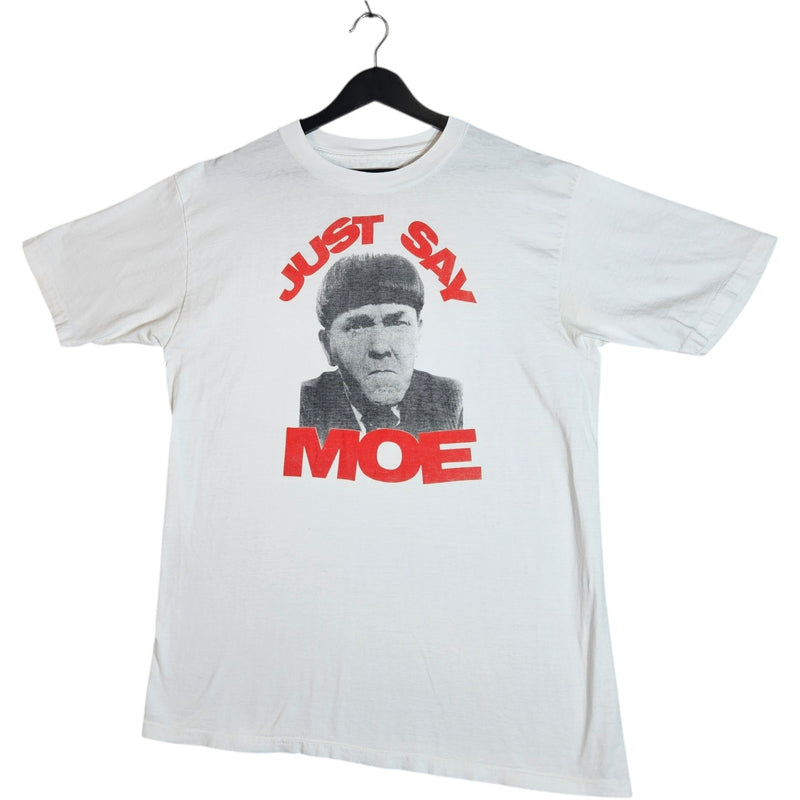 Vintage Just Say Moe Three Stoogis Tee