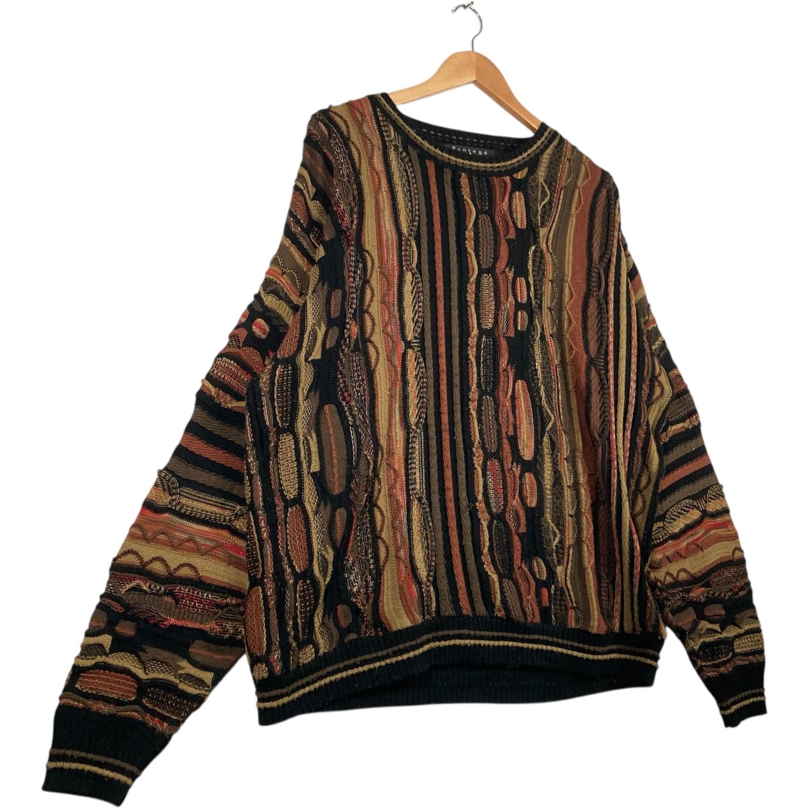 Vintage Protege 3D Knit Textured Pullover Sweater