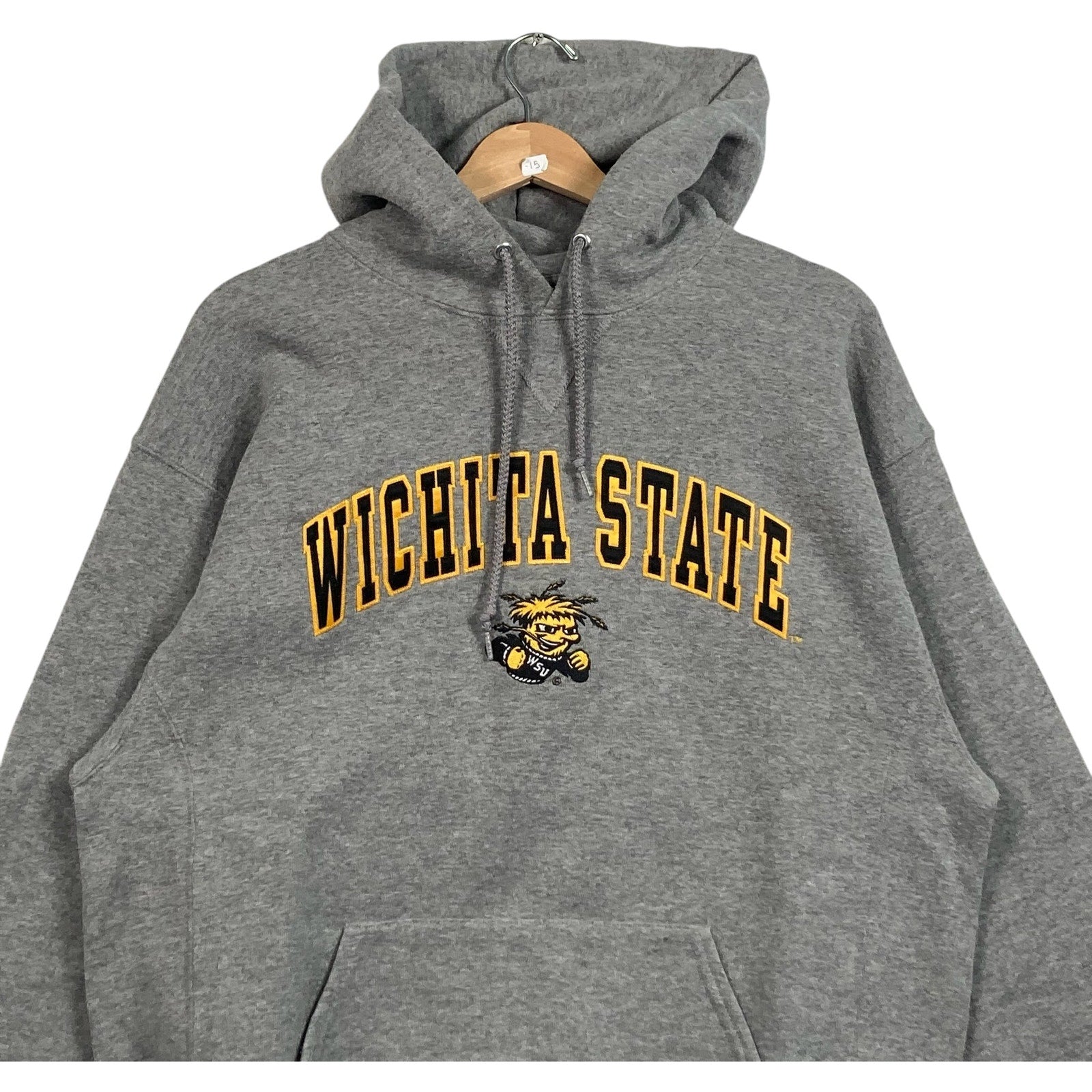 Vintage Russell Wichita State University Arch Spellout Hoodie