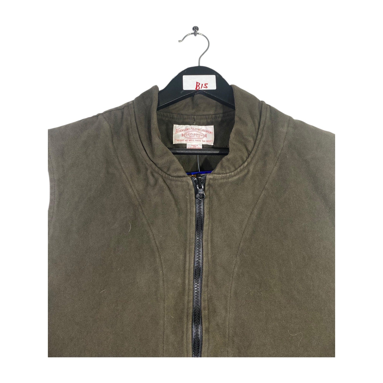 Vintage Filson Moleskin Full Zip Hunting Vest