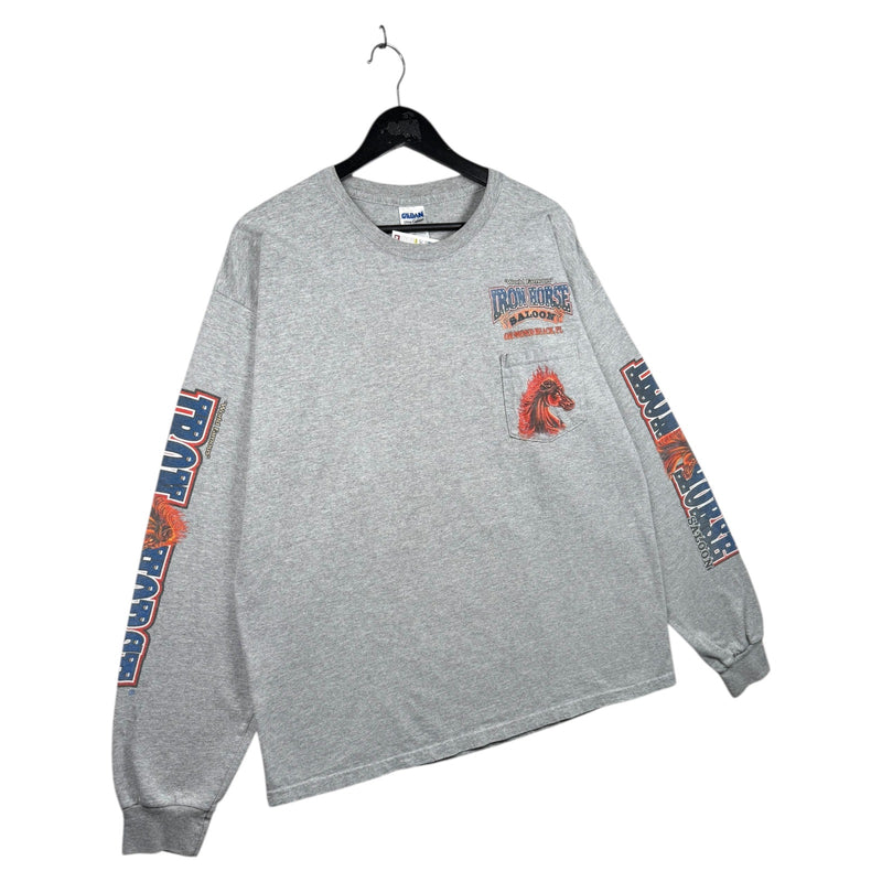 Vintage Iron Horse Saloon Graphic Pocket Long Sleeve